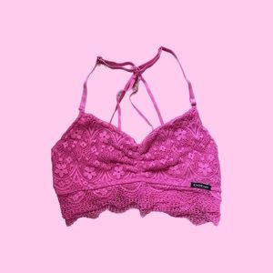Bebe intimates pink bralette lace